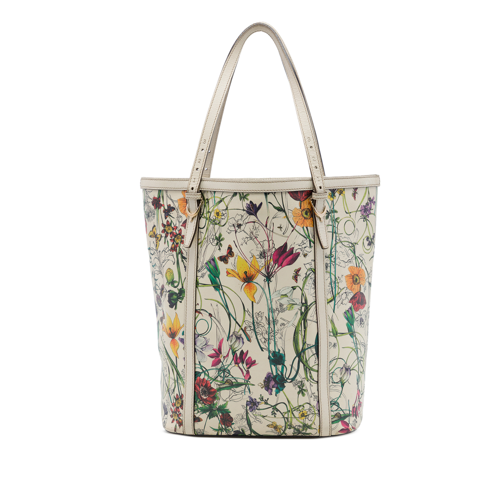 Pre-Loved Gucci Medium Calfskin Flora Infinity Nice Tote